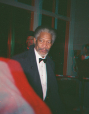 Photo Anaglyph, Morgan Freeman